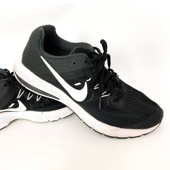 Nike zoom winflo 2 black sneakers women's 7.5 - Picture 8 of 8